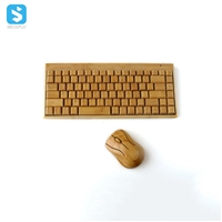 wooden wireless keyboard + mouse